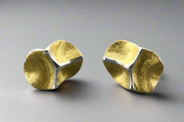 Wisteria stud - gold & silver - Makers & Providers