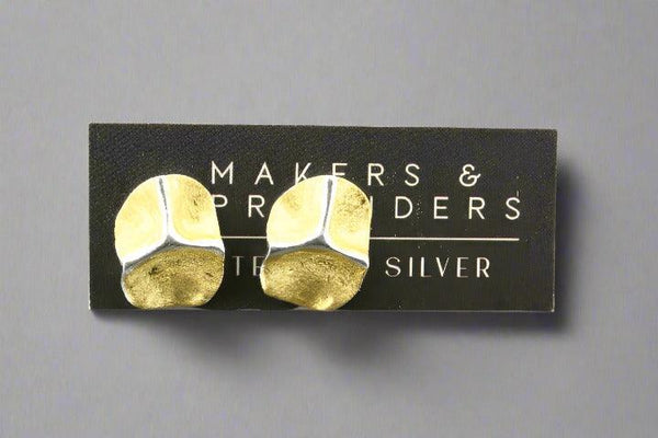 Wisteria stud - gold & silver - Makers & Providers