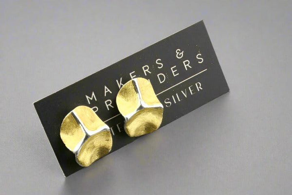 Wisteria stud - gold & silver - Makers & Providers