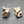 Load image into Gallery viewer, Wisteria stud - rose gold &amp; silver - Makers &amp; Providers
