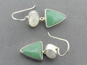 aventurine moonstone earrings