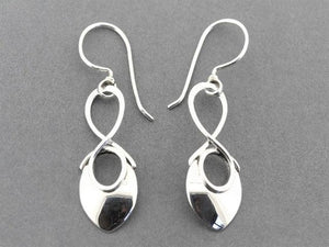 silver drop earring