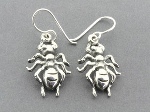 ant drop earring - sterling silver - Makers & Providers