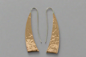 battered copper machette earring - Makers & Providers