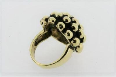 brass beaded bubble ring