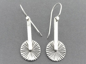 silver drop earring