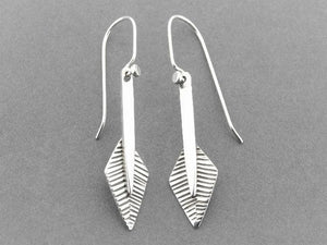 silver drop earring