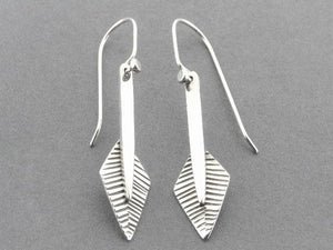 silver drop earring