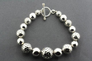 battered & needle hammer ball bracelet - Makers & Providers