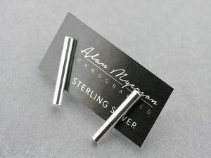 sterling silver tubular post stud