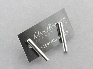 sterling silver tubular post stud