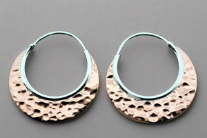 copper & silver hoop - Makers & Providers