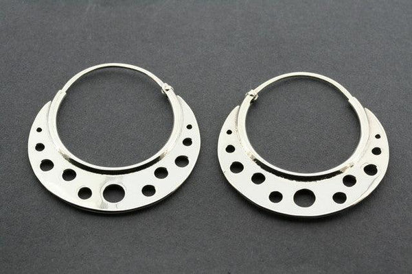 cutout circle hoop earring - Makers & Providers