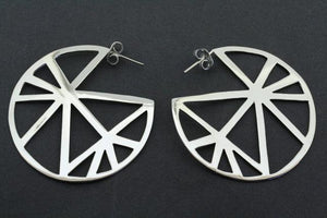 geometric hoop stud - Makers & Providers