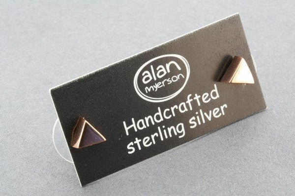 copper triangle stud - Makers & Providers