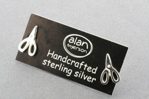 scissor stud - sterling silver - Makers & Providers