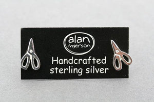 scissor stud - sterling silver - Makers & Providers