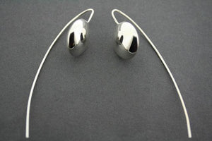 Smartie drop earring - sterling silver - Makers & Providers