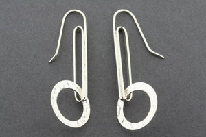 textured circle drop earring - Makers & Providers