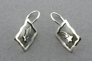 small shooting star earrings - sterling silver - Makers & Providers