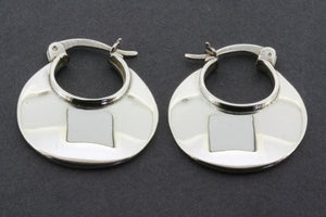 clean basket earring - sterling silver - Makers & Providers