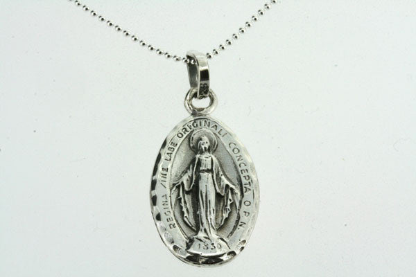 saint pendant on 55cm ball chain - Makers & Providers