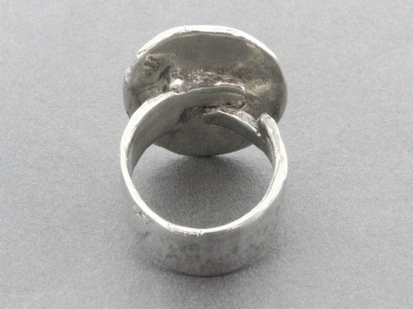 Angel coin ring - sterling silver - Makers & Providers