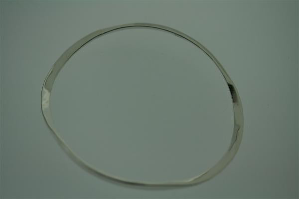 narrow twisted flattened bangle - Makers & Providers