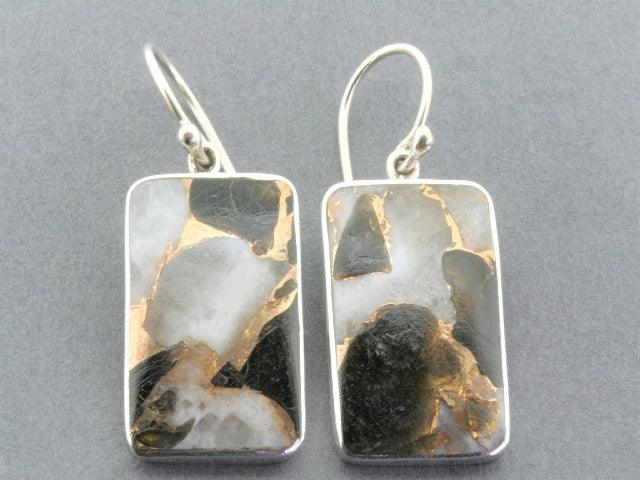 Gray sales stone earrings