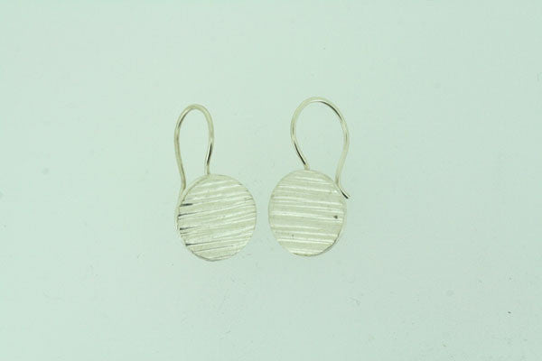 small circle disc stripe earring - Makers & Providers