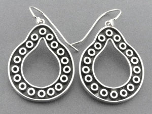 sterling silver drop earrings