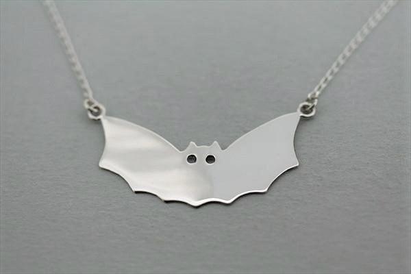 Bat necklace deals silver