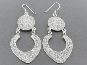 teardrop chandelier drop earring - pure silver - Makers & Providers