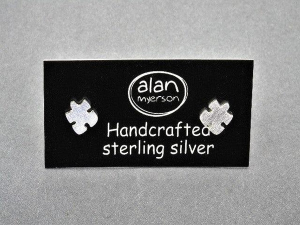 puzzle stud - sterling silver - Makers & Providers