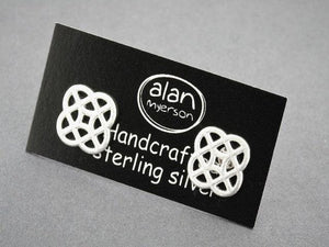 curved mandala stud - sterling silver - Makers & Providers