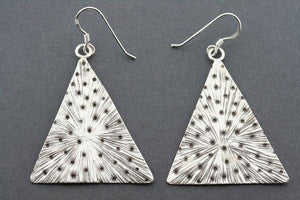 Triangle galaxy earring - pure silver - Makers & Providers