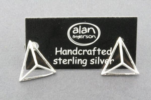 pyramid stud - sterling silver - Makers & Providers