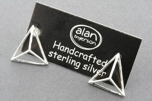 pyramid stud - sterling silver - Makers & Providers