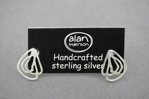 Textured lace stud - sterling silver - Makers & Providers