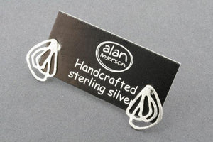 Textured lace stud - sterling silver - Makers & Providers