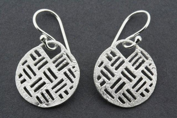 textured mini circle disc earring - Makers & Providers