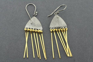 Medusoz earring - gold plated & oxidized - Makers & Providers