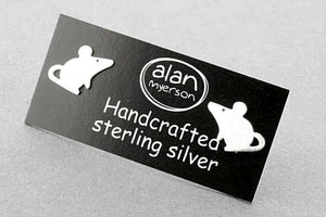 mouse stud - sterling silver - Makers & Providers