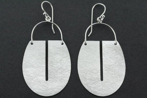 floating full shield earring - Makers & Providers