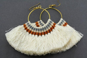 large silk hoops - cream - Makers & Providers