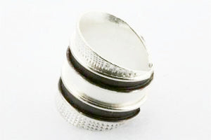 pure silver ring adjustable in size